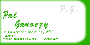 pal ganoczy business card